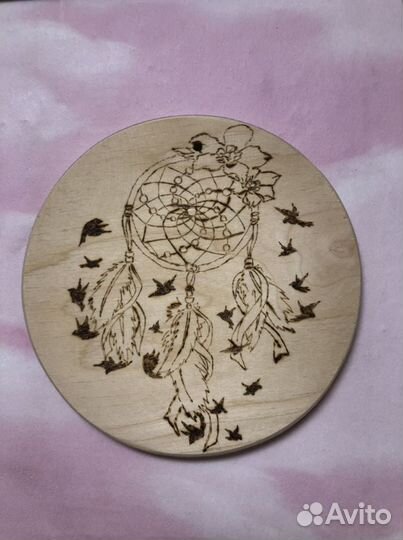 Подставка под горячее (набор 7 шт) дерево