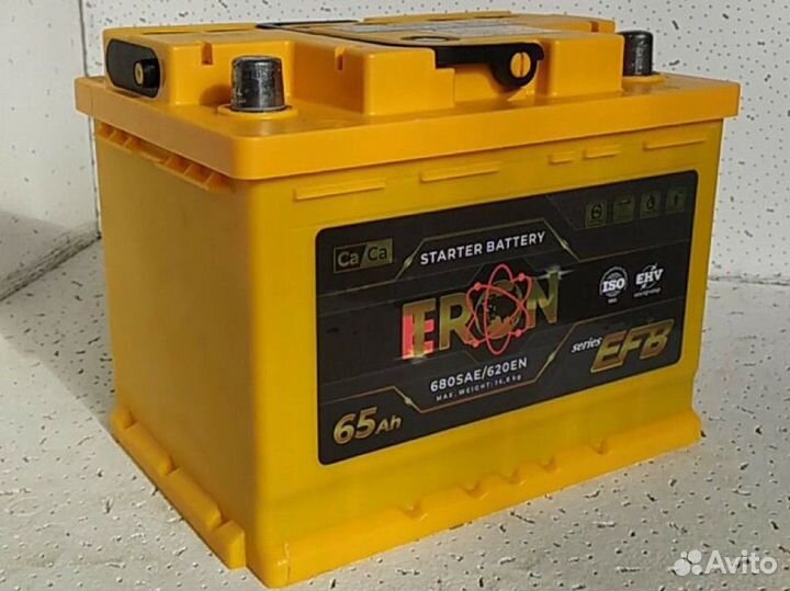 Аккумулятор E-tron (этрон, етрон) 65Ah оп EFB