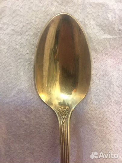 Ложка мнц СССР золотая роза