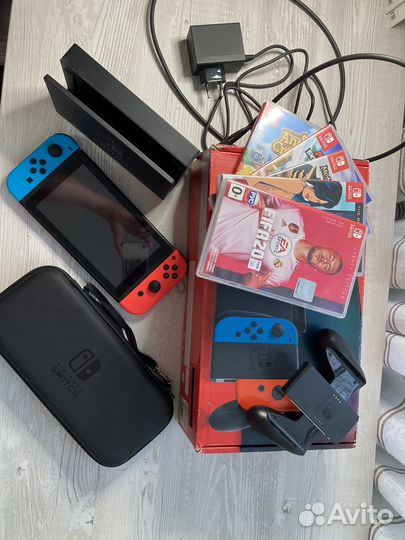 Nintendo switch+ 5 игр