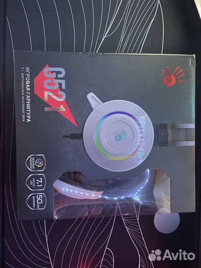 Наушники a4Tech bloody g521 белые