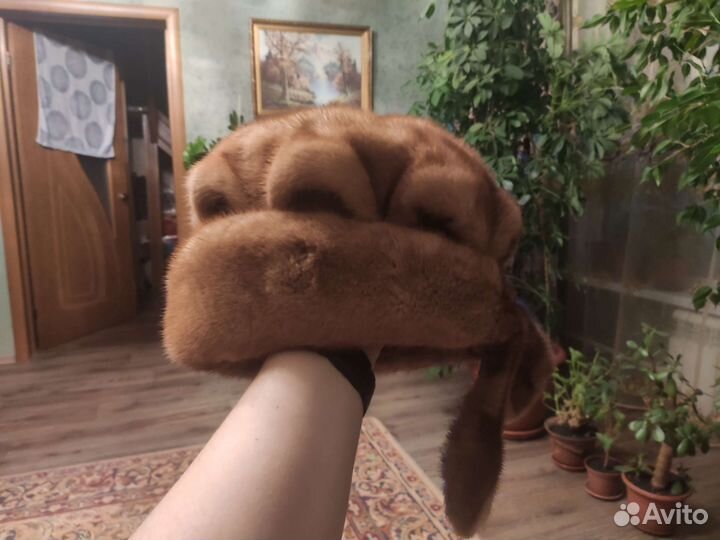 Шапка норковая женская