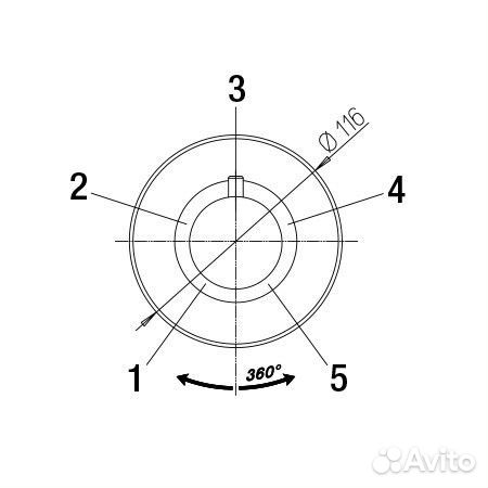 Переключатель потоков для душа на 5 выходов Jacuzzi Rubinetteria 0SU00709JA02