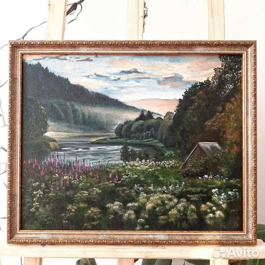 Картина пейзаж акрилом