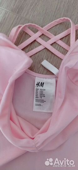 Купальник гимнастический на 7-8 лет 122-128 рост