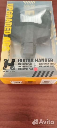 Крючок для гитары Hercules GSP38WBK Plus