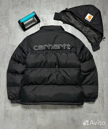 Зимний пуховик Carhartt с капюшоном