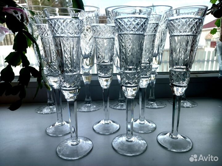 Хрустальные винтажные рюмки и бокалы СССР