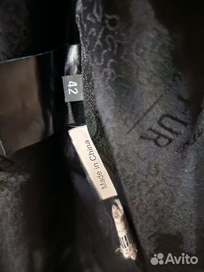 Шуба норковая черная 42