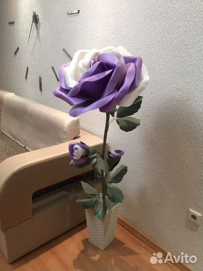 Светильник роза из изолона