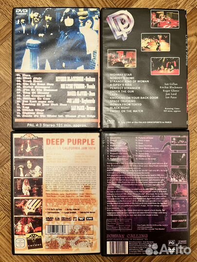 Deep Purple DVD 14 шт.+ Rainbow, Nightwish и др