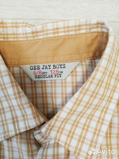 Детская Рубашка в клетку и джинсы