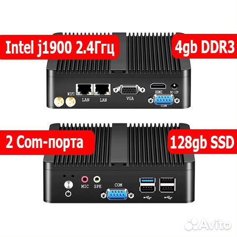 PC box Мини-пк core 4ядра/4Gb/128gb