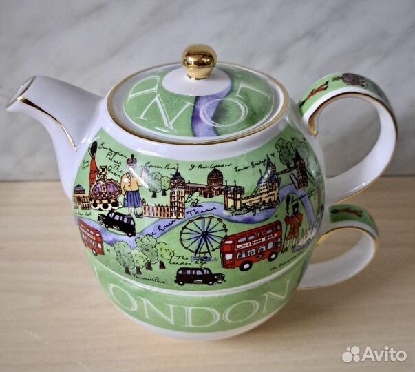 Чайник с Чашкой Sadler Англия Фарфор