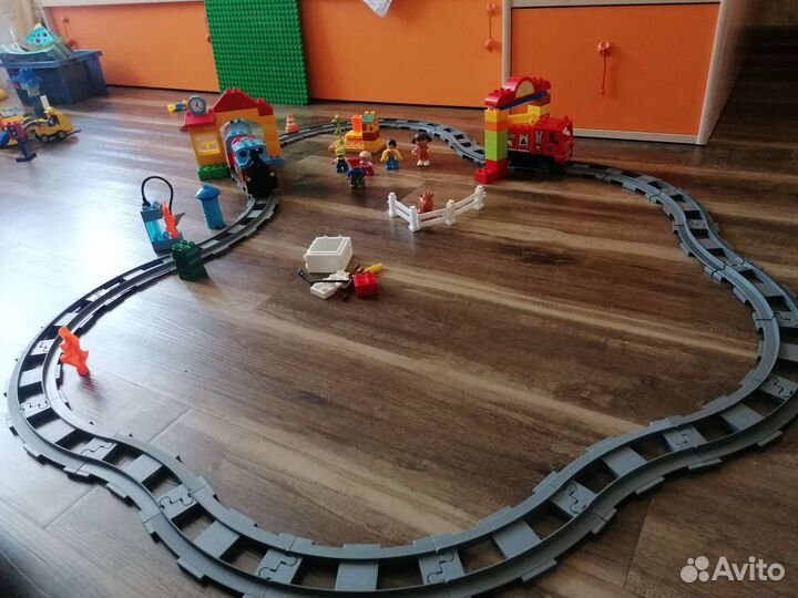 Lego duplo лего дупло поезд, зоопарк