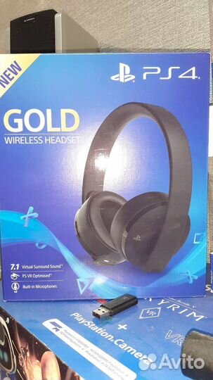 Наушники gold PS4