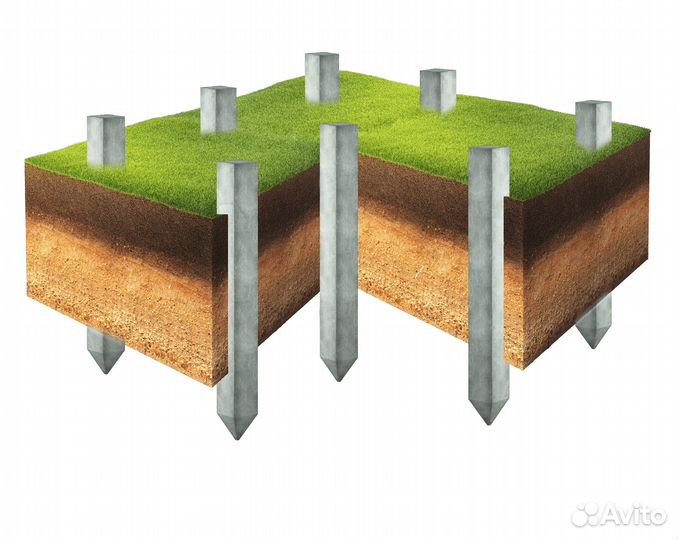 Фундамент жб сваи / забивные сваи
