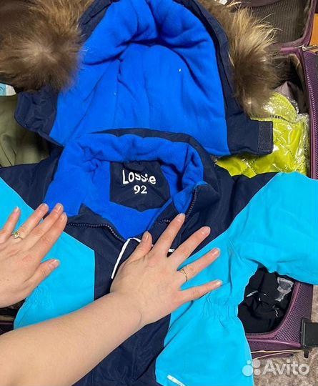 Зимний комбинезон для мальчика 92