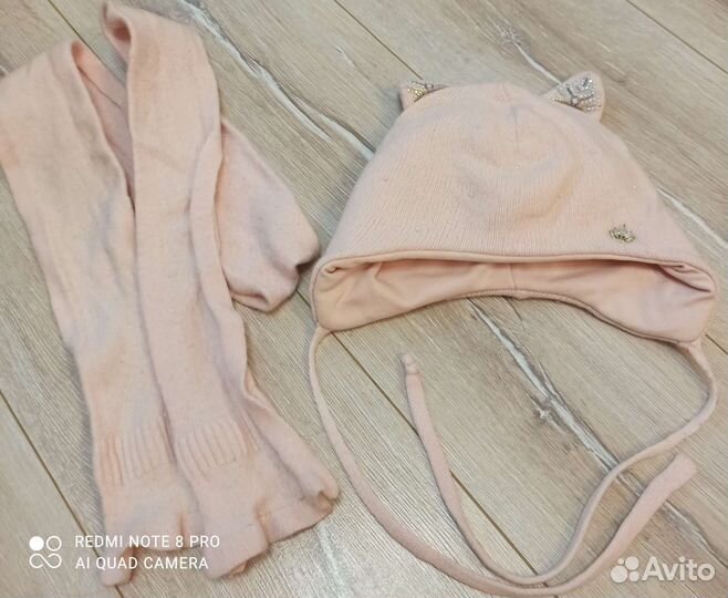 Шапка зимняя для девочки 52 54