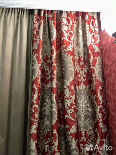 Винтажные шторы под шёлк