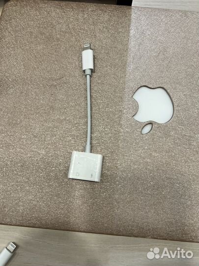 Переходник lightning 3.5 jack aux с зарядкой