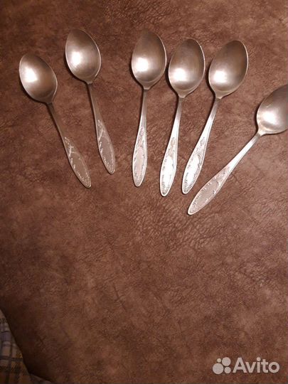 Мельхиоровые столовые ложки, б/у