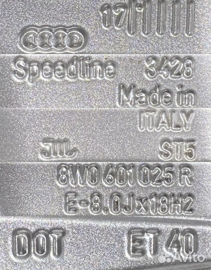 Оригинальные, литые диски Audi A4 B9, r18 5x112