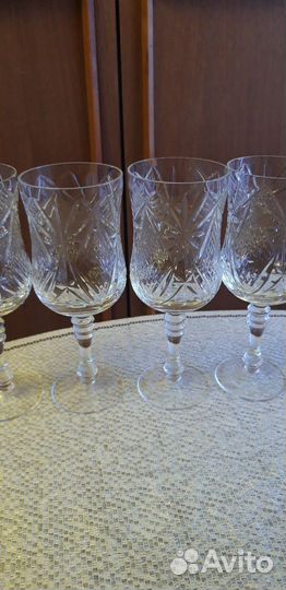 Хрустальные фужеры бокалы рюмки.СССР,чехославакия