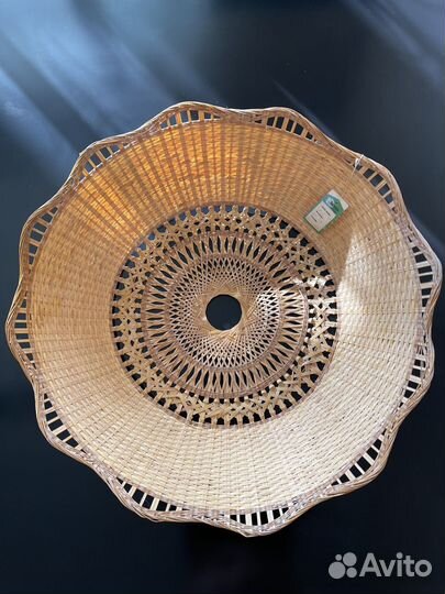 Абажур соломенный