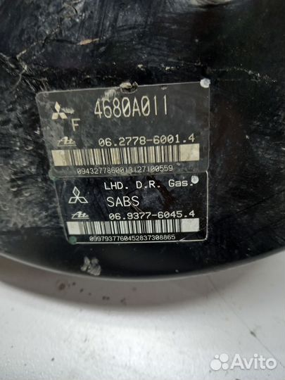 Mitsubishi Lancer X усилитель тормозов вакуумный