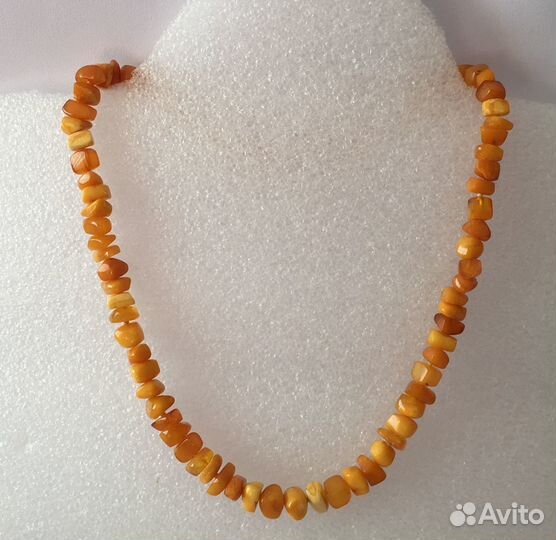 Бусы янтарь