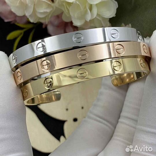 Браслет Cartier Love, белое золото