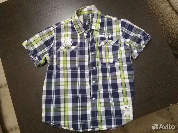 Рубашка для мальчика 10 лет