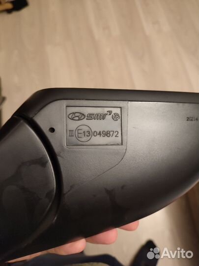 Зеркало правое hyundai solaris 2