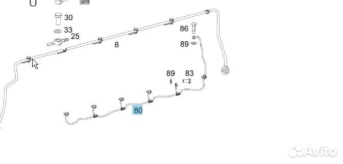 Трубка топливная Камаз 5490 NEO 2019