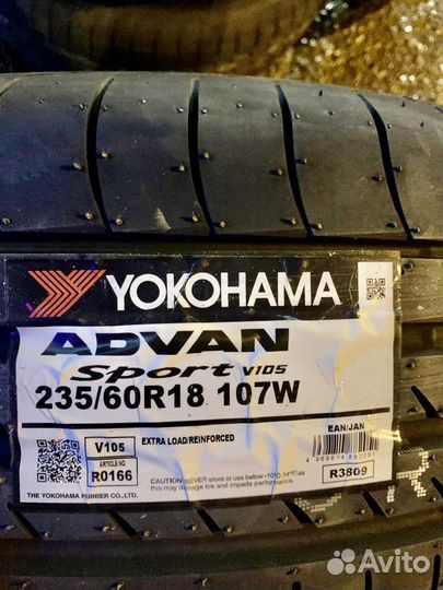 Yokohama Advan Sport V105 235/60 R18 и 255/55 R18