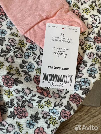 Комплект пижам из 4х предметов Carter’s