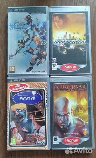 Игры для sony PSP 5шт