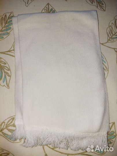 Кашне парадное-белое