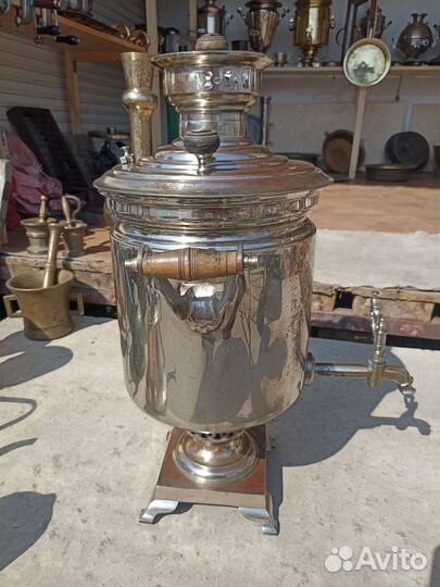 Самовар на дровах старинный.ведерный