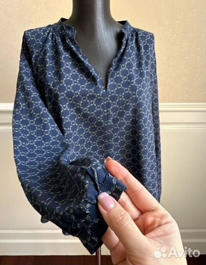 Хлопковая блузка H&M 48 размера