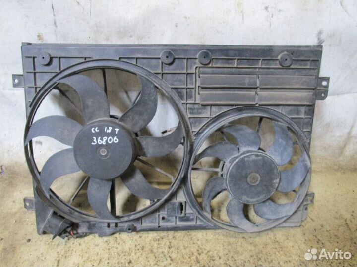 Диффузор в сборе с вентилятором VW Passat CC 2008