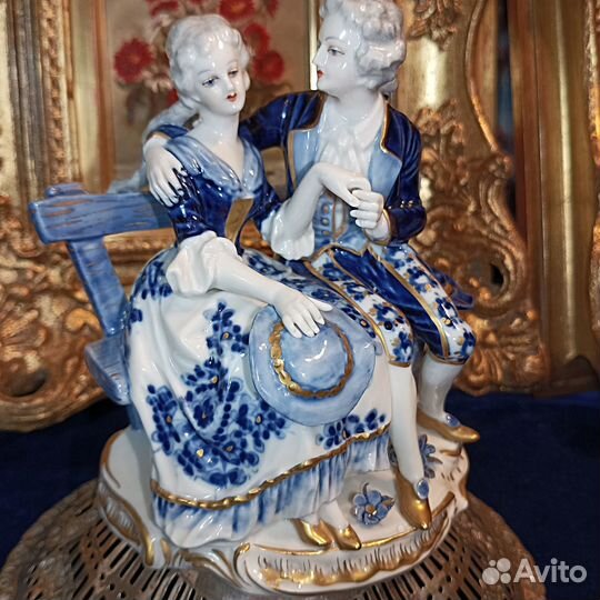 Volkstedt.Влюбленная пара.Германия.Статуэтка.Фарфо
