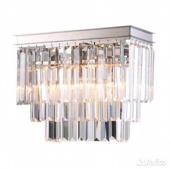 Светильник настенный металлический и хрустальный