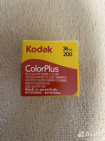 Фотопленка kodak color plus 36 кадров