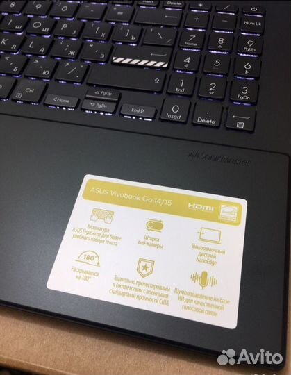 Новый Asus Vivobook Go 15 oled R5 7520U/16/512Gb