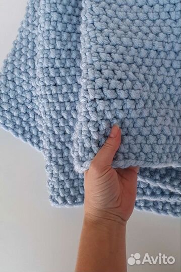 Плед детский вязаный ручная работа
