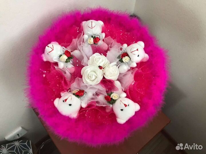 Букеты из мягких игрушек