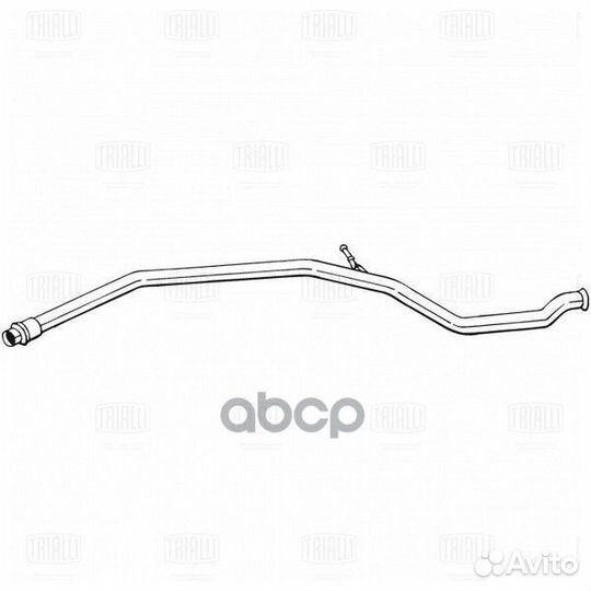 Труба соед. алюм. (средняя часть) для а/м Peuge