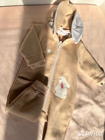 Комбинезон с начесом 80 86 детский для малыша